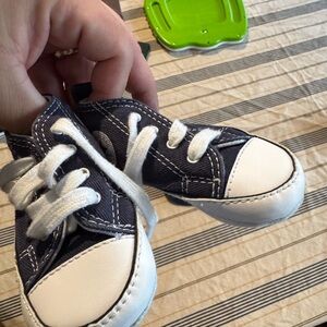 Baby Navy Blue Converse shoes